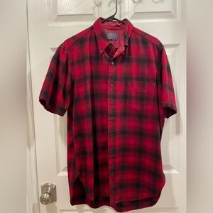 Pendleton Short Sleeve Shirt 100% Pure Virgin Wool 🐑